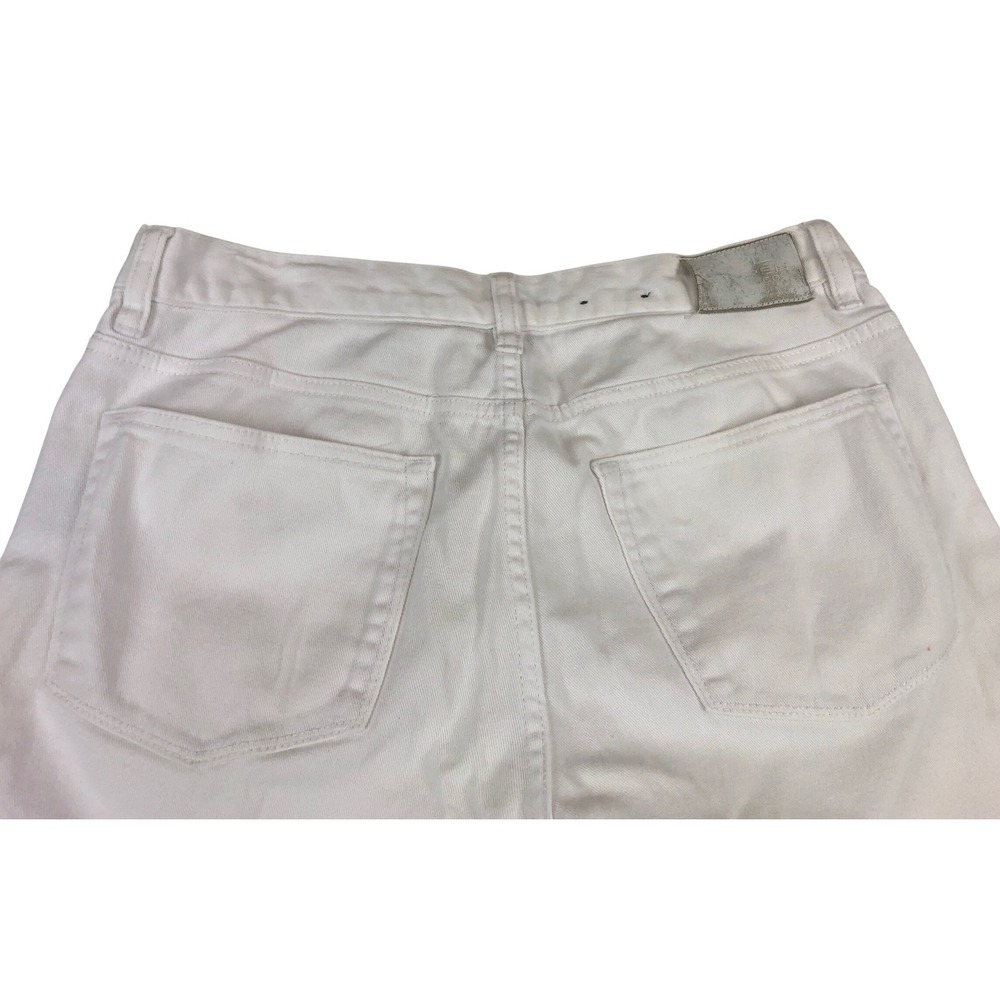 Lauren Ralph Lauren Womens White Straight Leg Denim Jeans Size 12 Nautical Pants - Picture 8 of 10